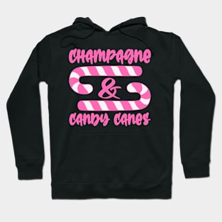 Champagne and Candy Canes Hoodie